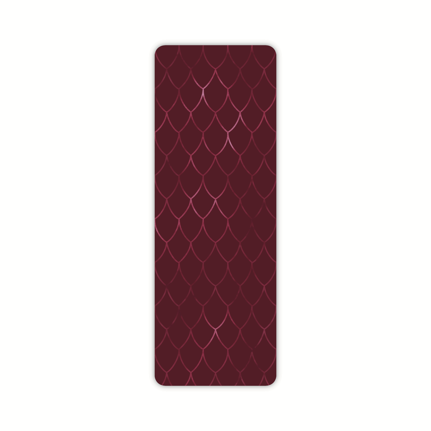 Maroon Dragon Scale Foil Bookmark