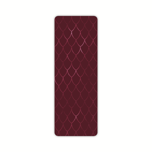 Maroon Dragon Scale Foil Bookmark