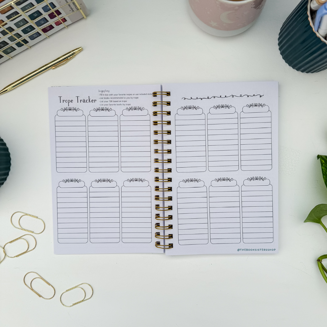 Reading Tracker Journal Spooky Bookshop | Undated Book Log