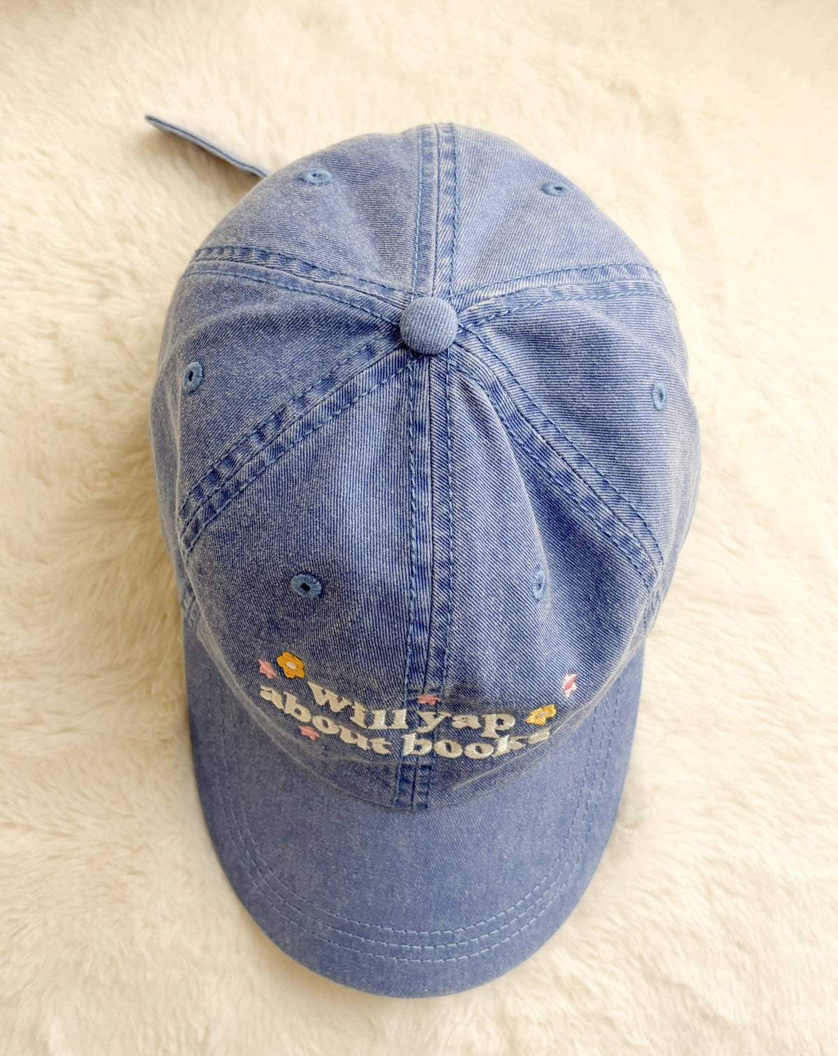 Will Yap About Books Embroidered Pigment Dyed Cap
