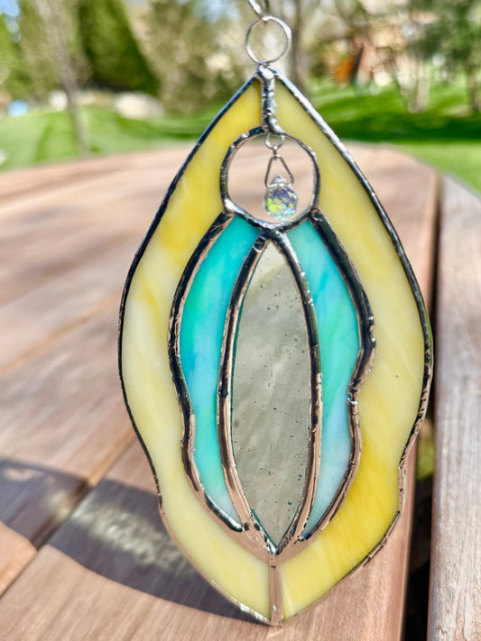 Divine Stained Glass Suncatcher