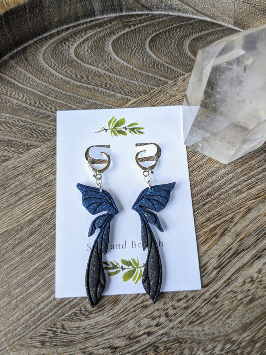 Earings Midnight Fairy Wings