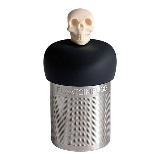 Ivory Skull | Floating Tea Steeper | Grey Base | Ivory