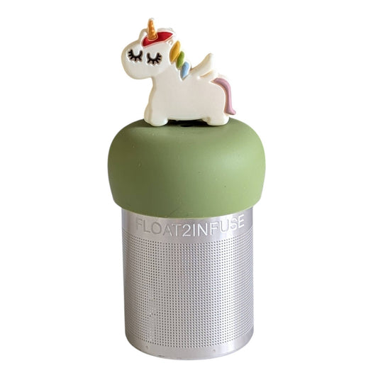 Rainbow Unicorn | Floating Tea Steeper | Green Base | White
