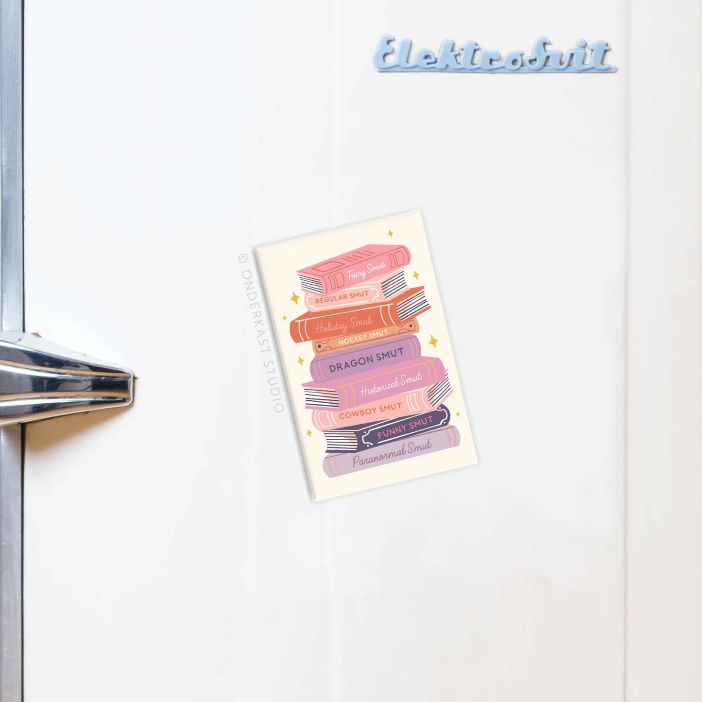Smut Book Stack Refrigerator Magnet