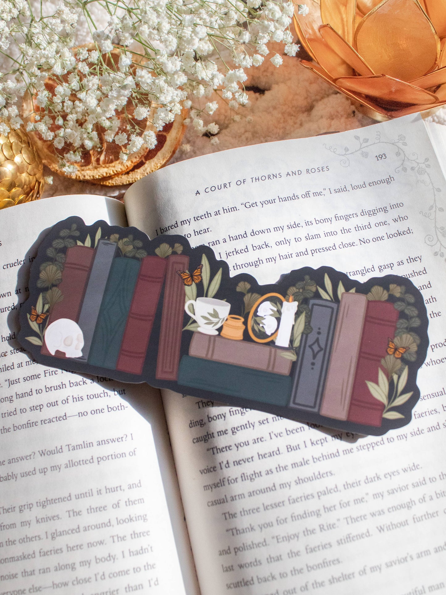 Bookmark - Dark Academia Bookshelf
