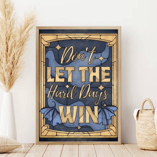 Bookish Print - Giclee Art Print - Hard Days