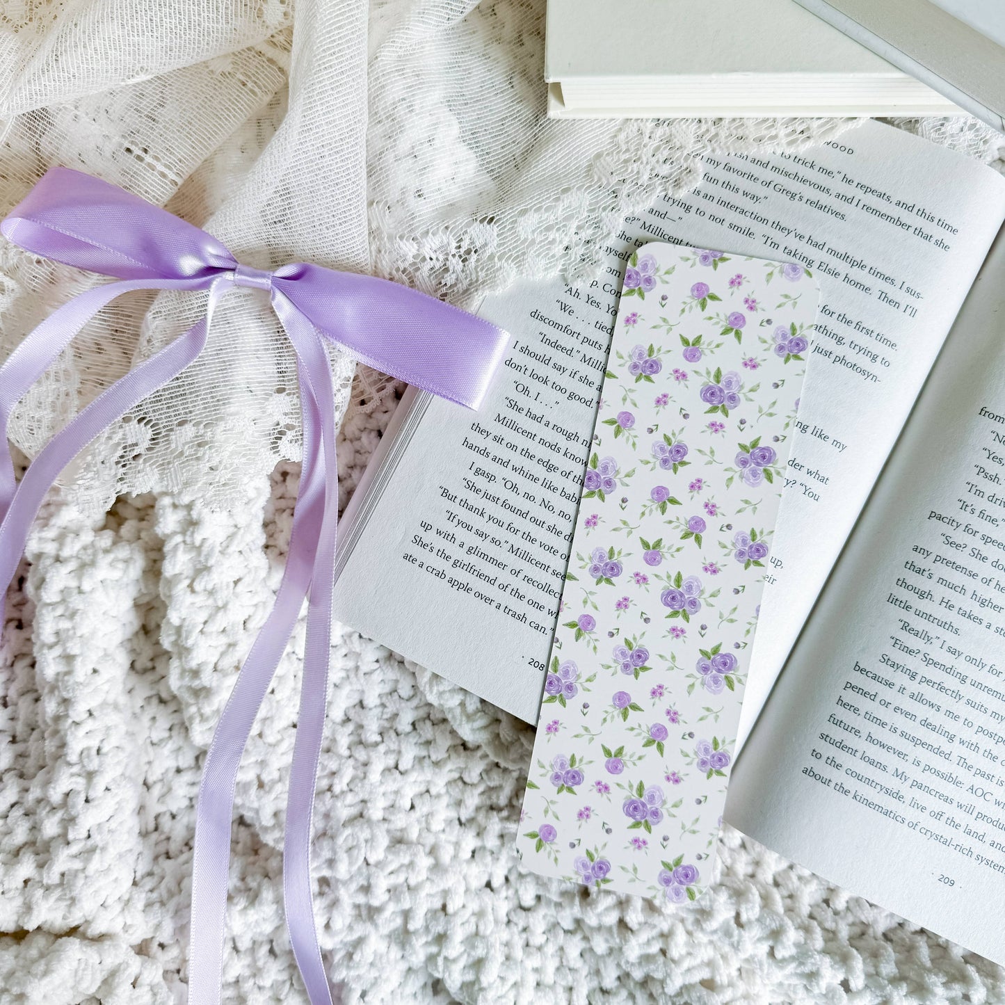 Bookmark - Lavender Roses