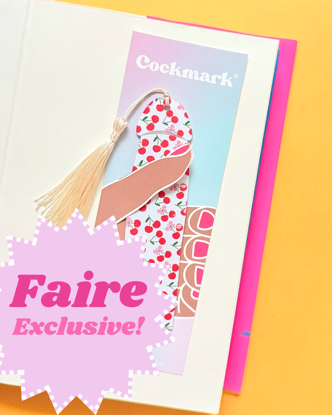 Cherry Popper Cockmark Bookmark