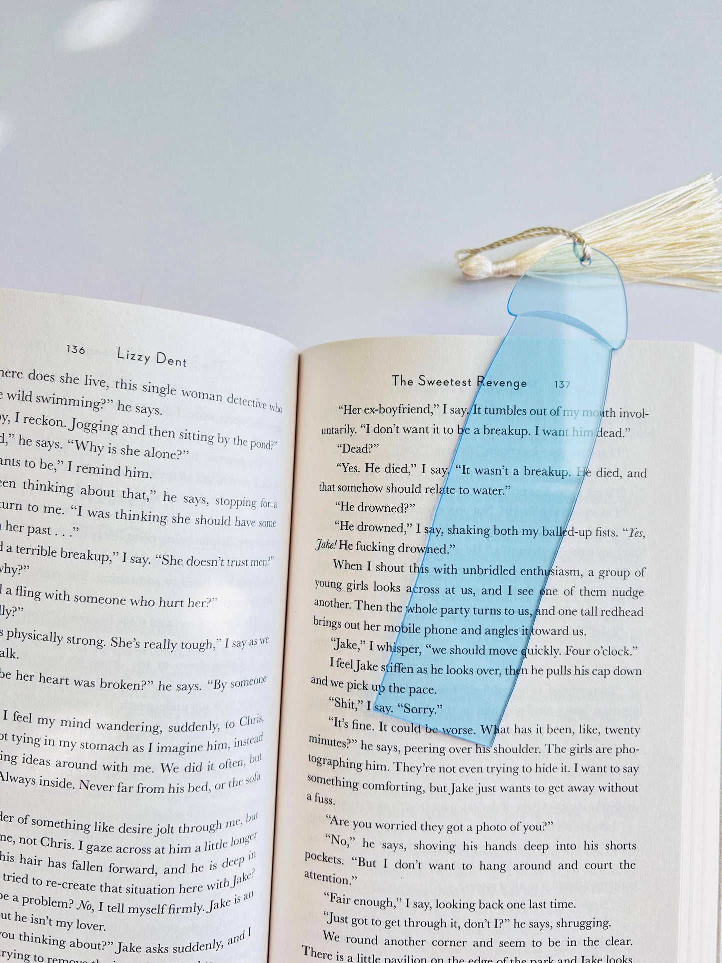 Ice Blue Cockmark™ Bookmark