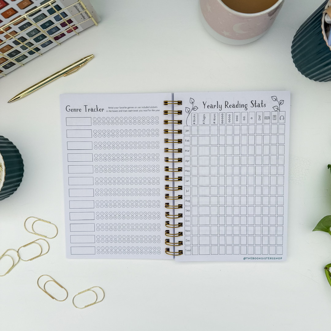 Reading Tracker Journal Spooky Bookshop | Undated Book Log