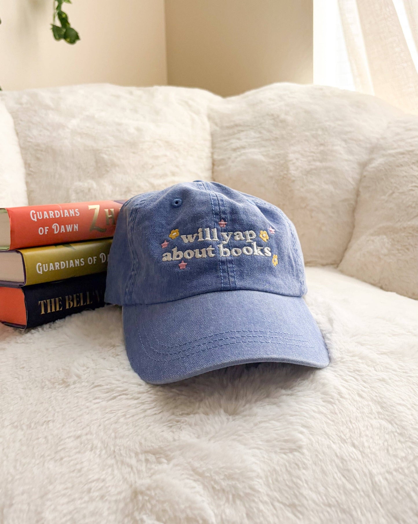 Will Yap About Books Embroidered Pigment Dyed Cap