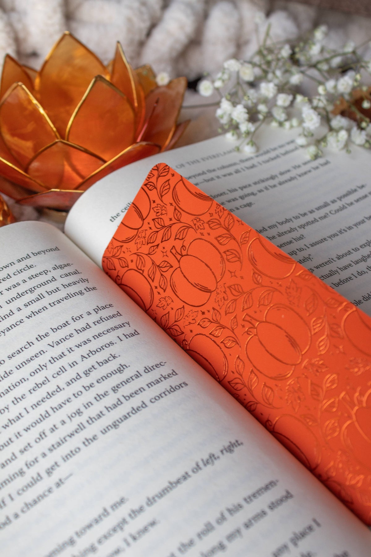 Pumpkin Fall Autumn Foil Bookmark