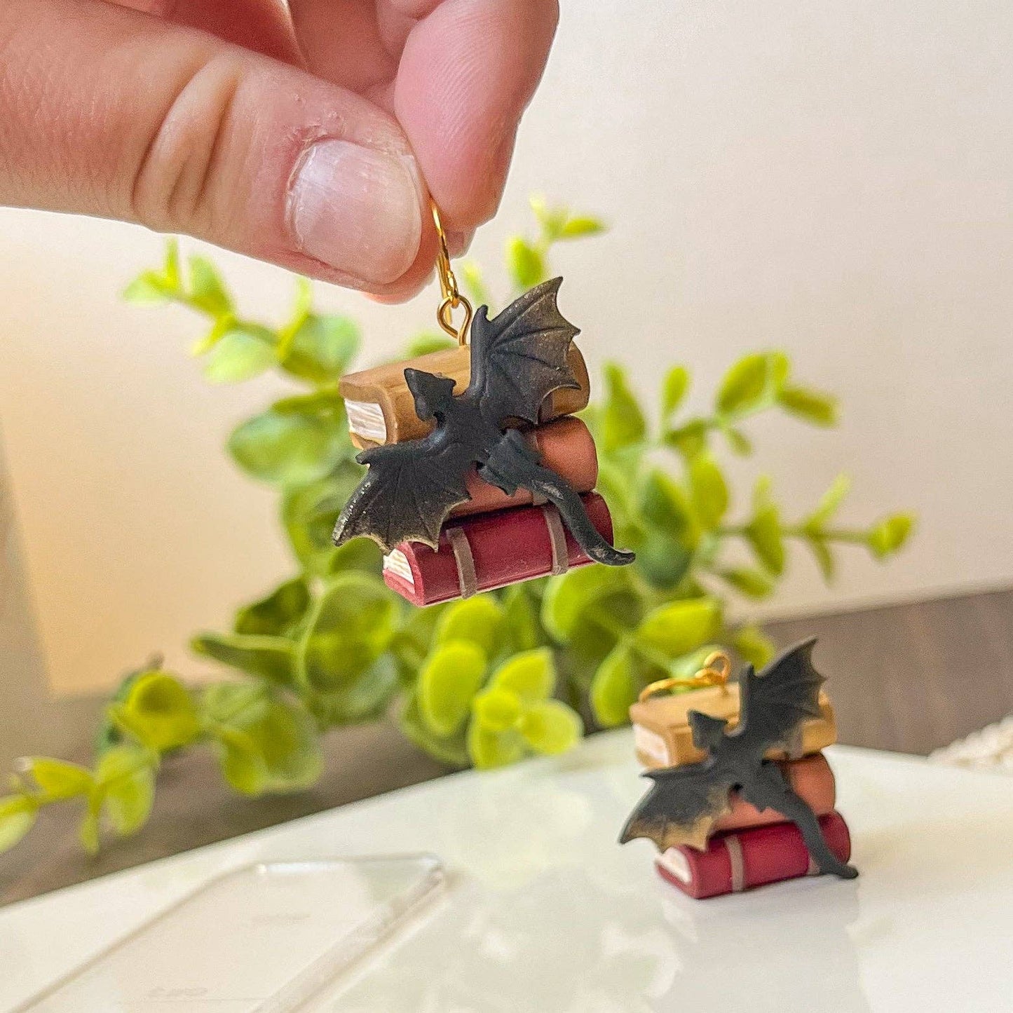 Earrings - Fiery dragon