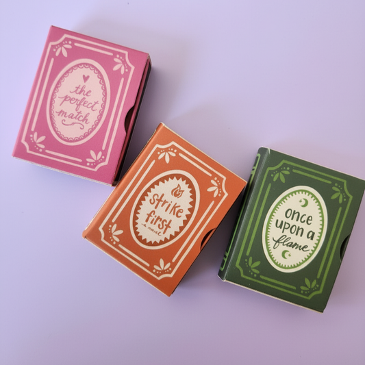 Bookish Book Themed Matchboxes