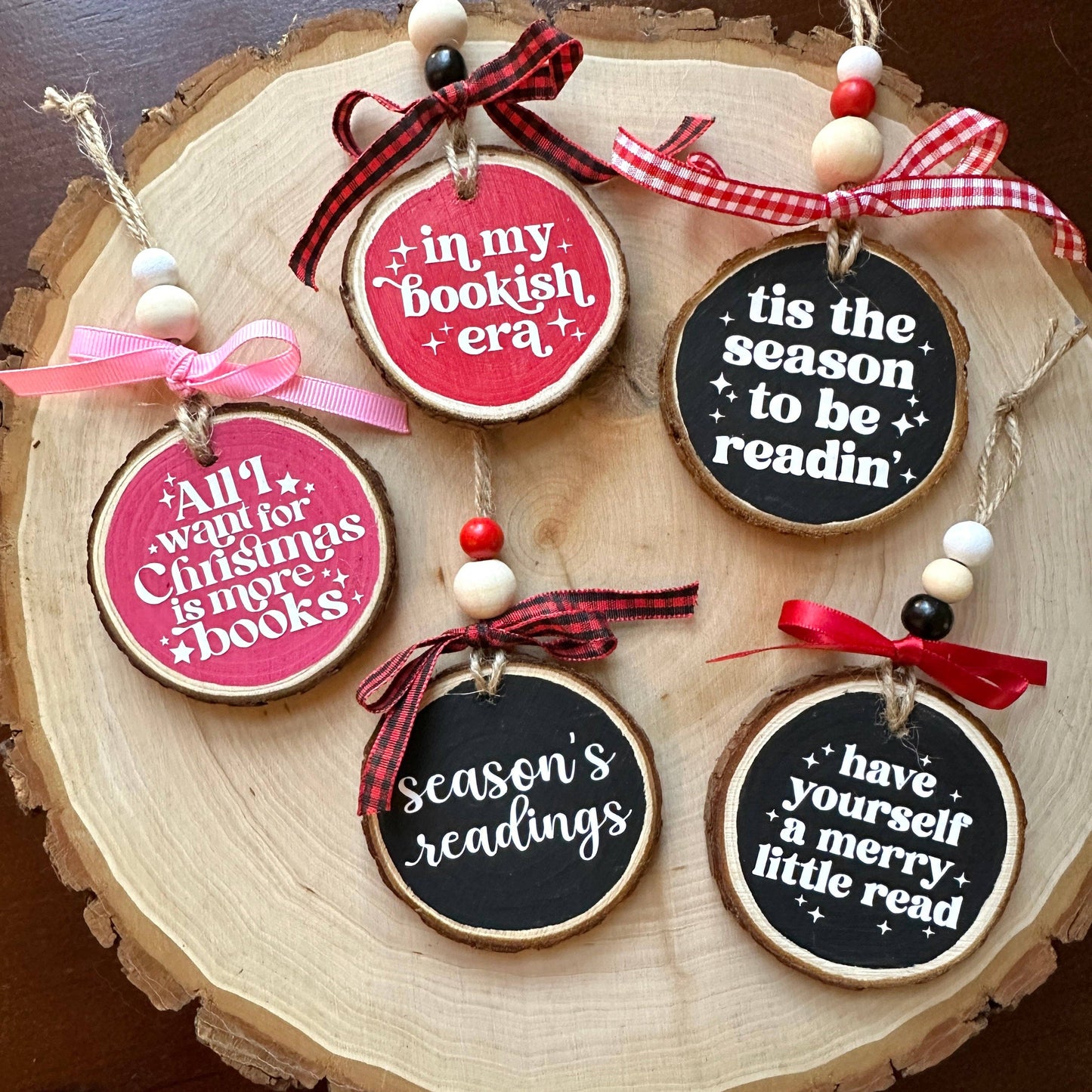 Bookish Saying Ornament