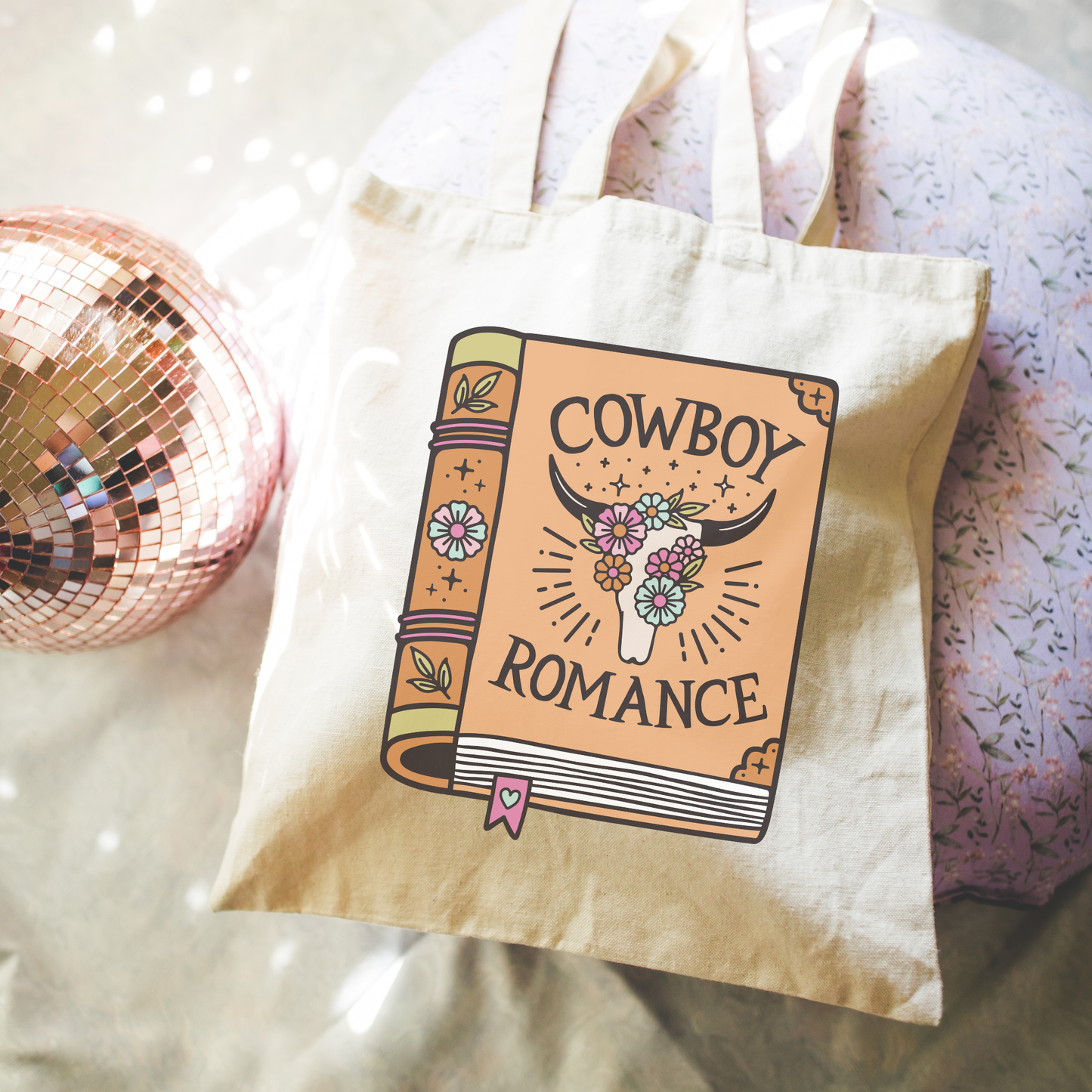 Trope Book store Tote Bag | Reader Gift | Cowboy Romance