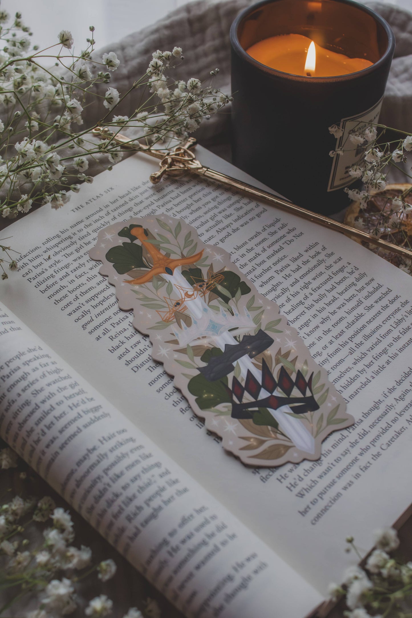 Emarion Crown Sword Die-Cut Bookmark | Everflame