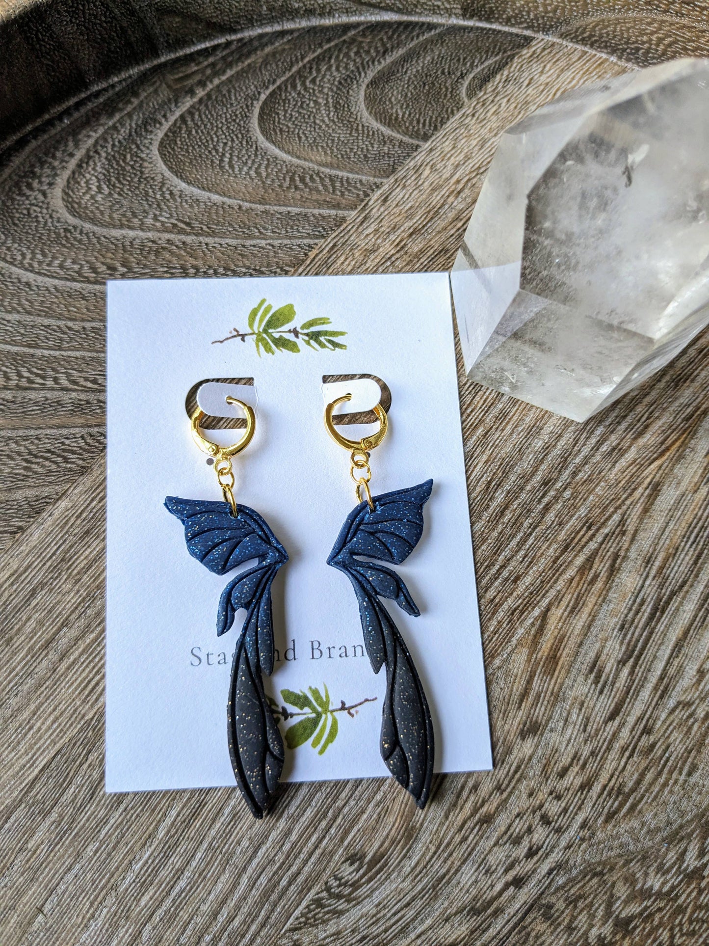 Earings Midnight Fairy Wings
