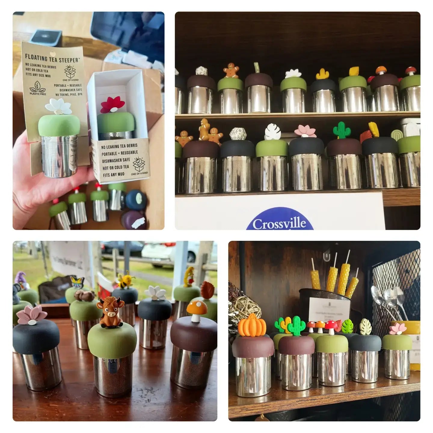 Too Clumsy | Floating Tea Steeper | Green Base | Black