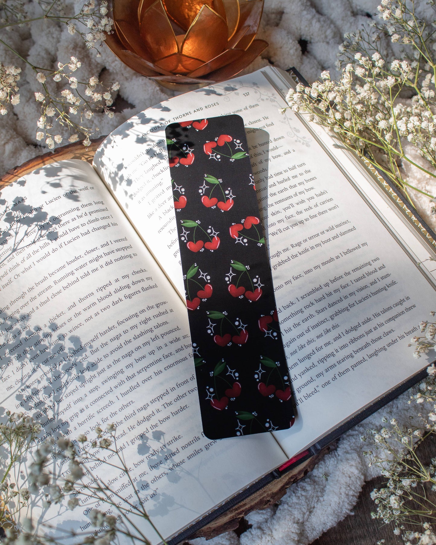 Bookmark - Cherry Hearts