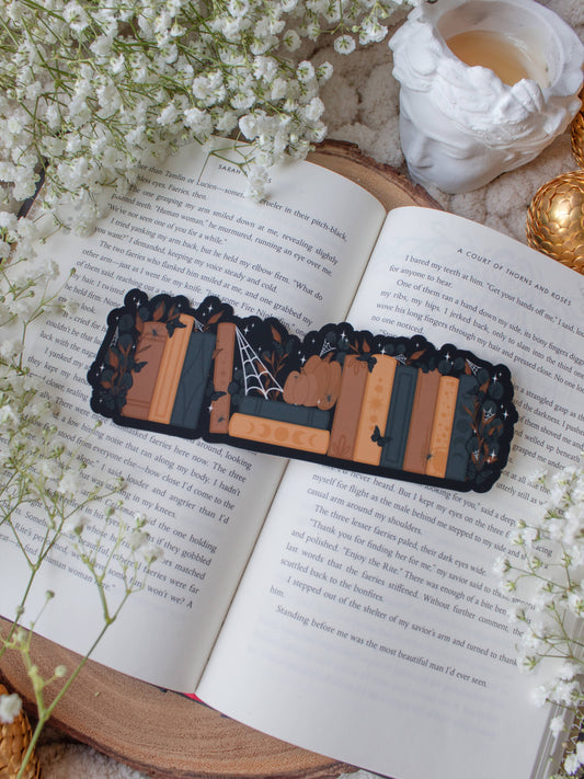 Bookmark - Spooky Halloween Bookshelf Die Cut