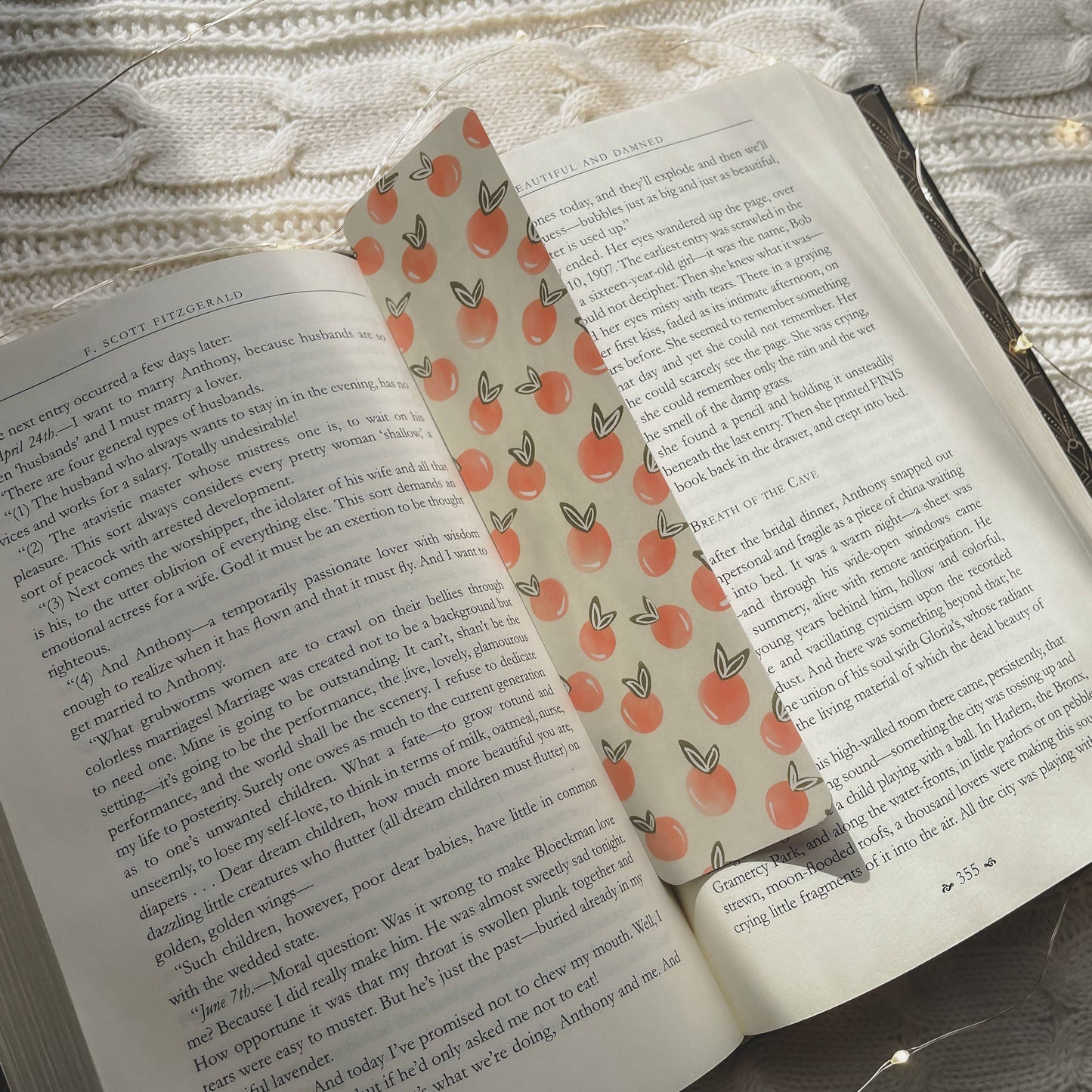 Bookmark - Peachy Polka Dot