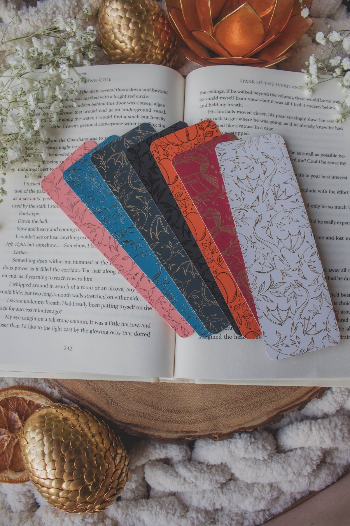Pumpkin Fall Autumn Foil Bookmark