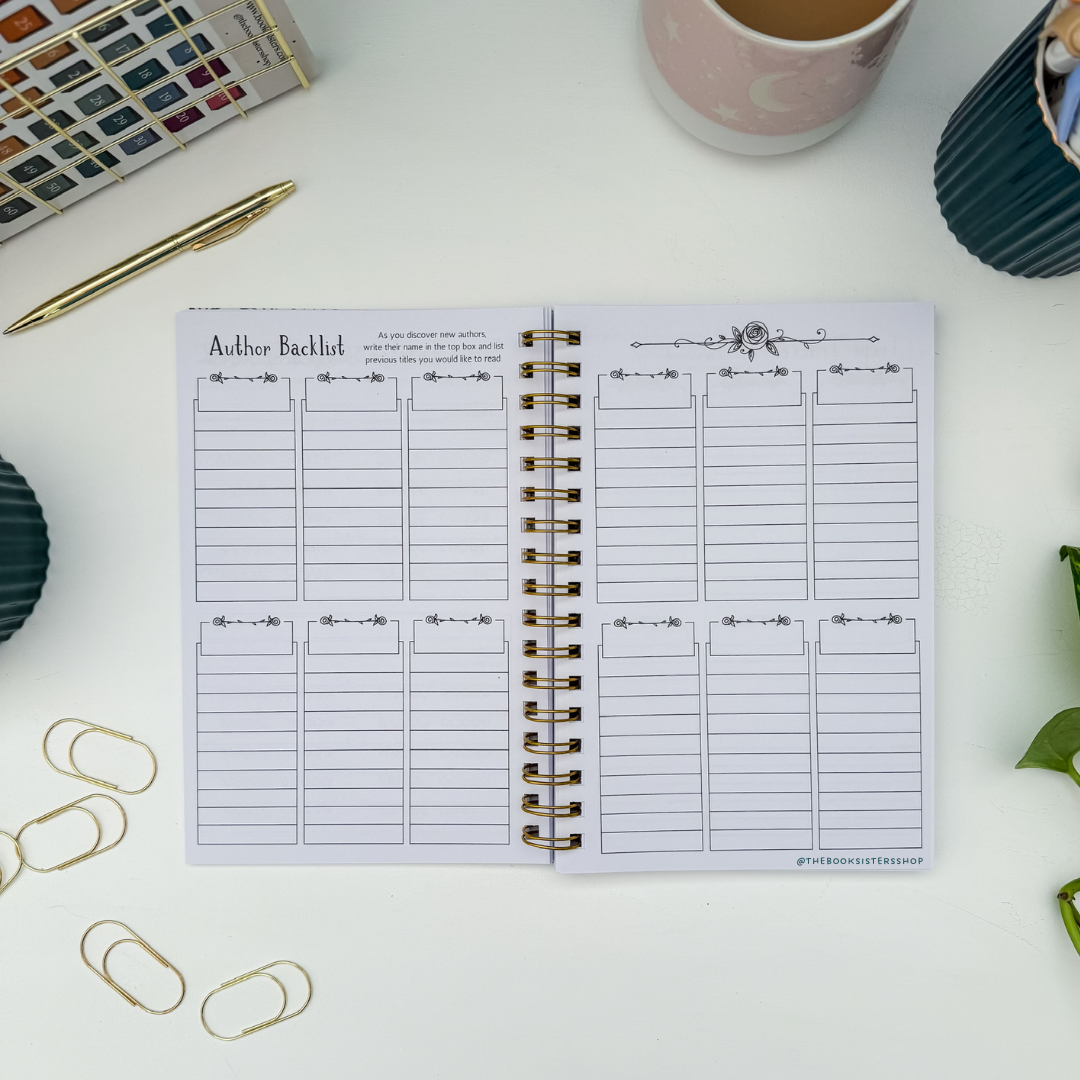 Reading Tracker Journal Spooky Bookshop | Undated Book Log