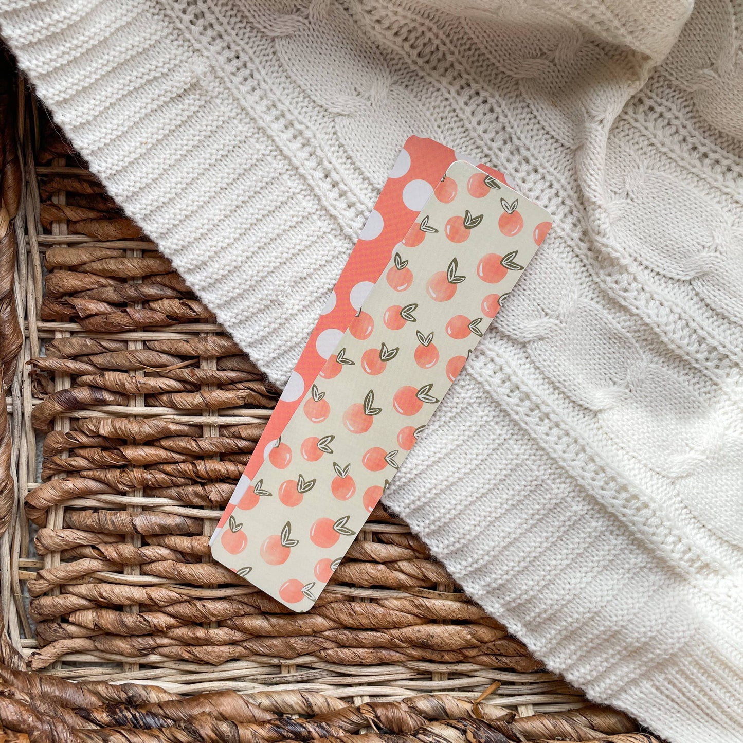 Bookmark - Peachy Polka Dot