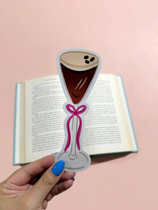 Espresso Martini Die Cut Bookmark