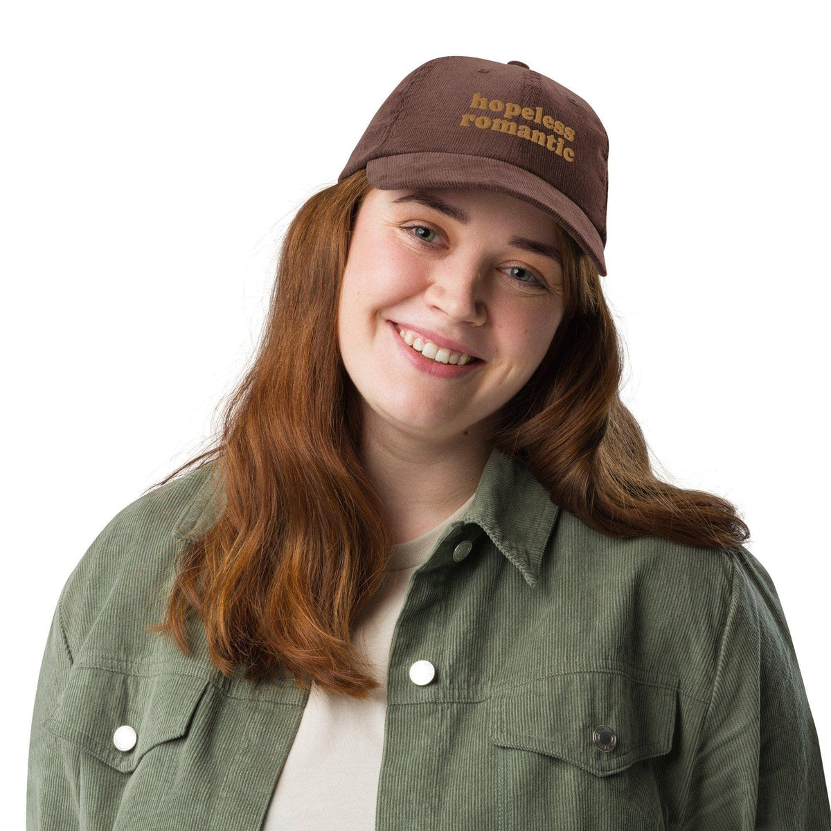 Hopeless Romantic Vintage Corduroy Cap – Smitten Booktique display picture 1