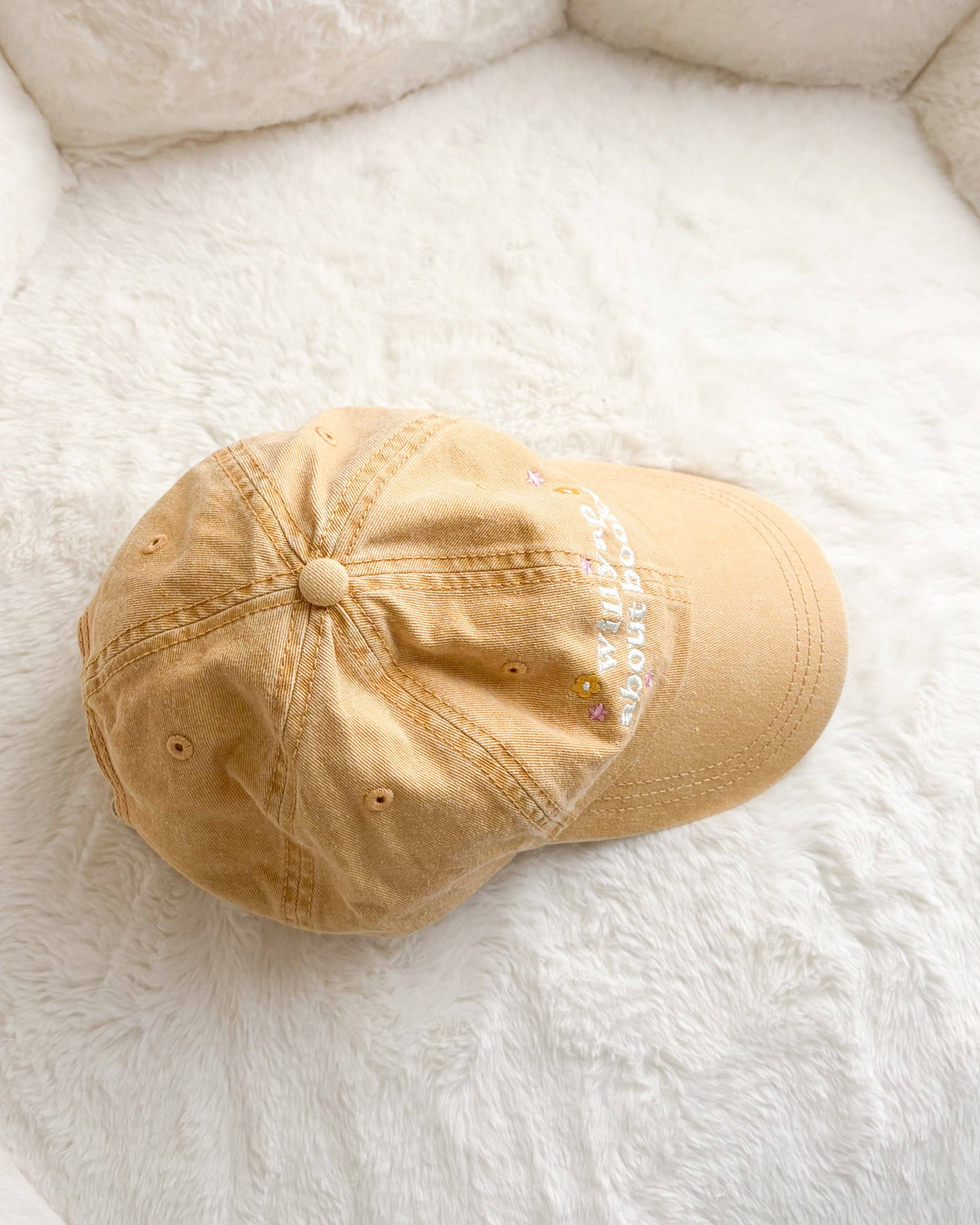 Will Yap About Books Embroidered Pigment Dyed Cap