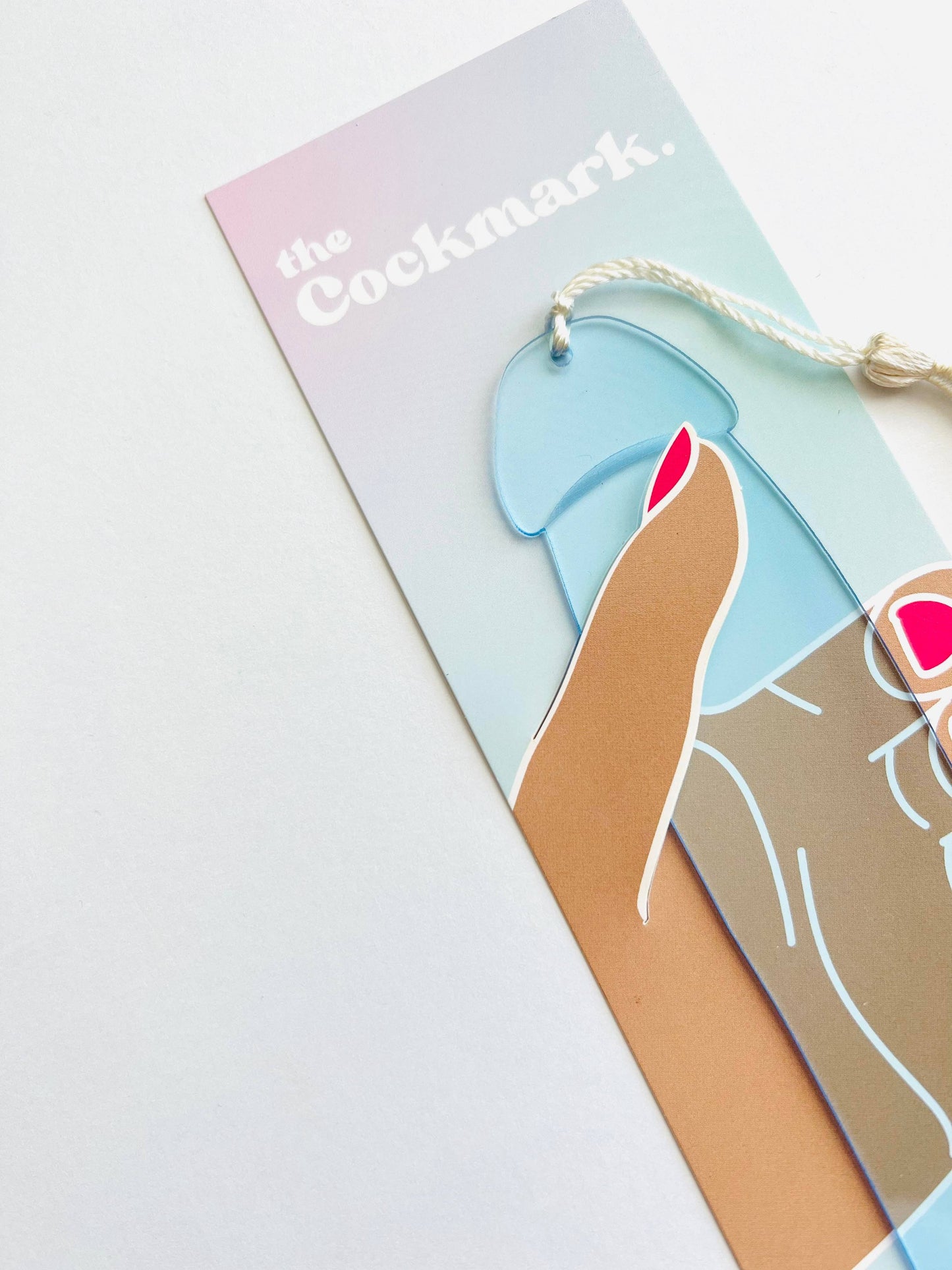 Ice Blue Cockmark™ Bookmark