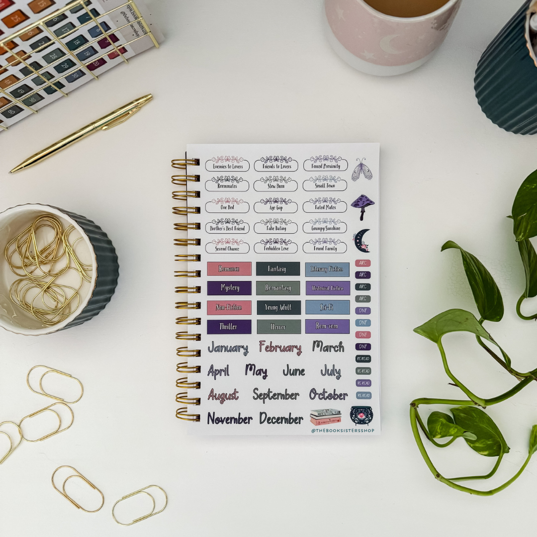 Reading Tracker Journal Spooky Bookshop | Undated Book Log