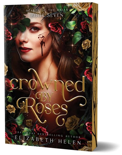 Crowned by roses