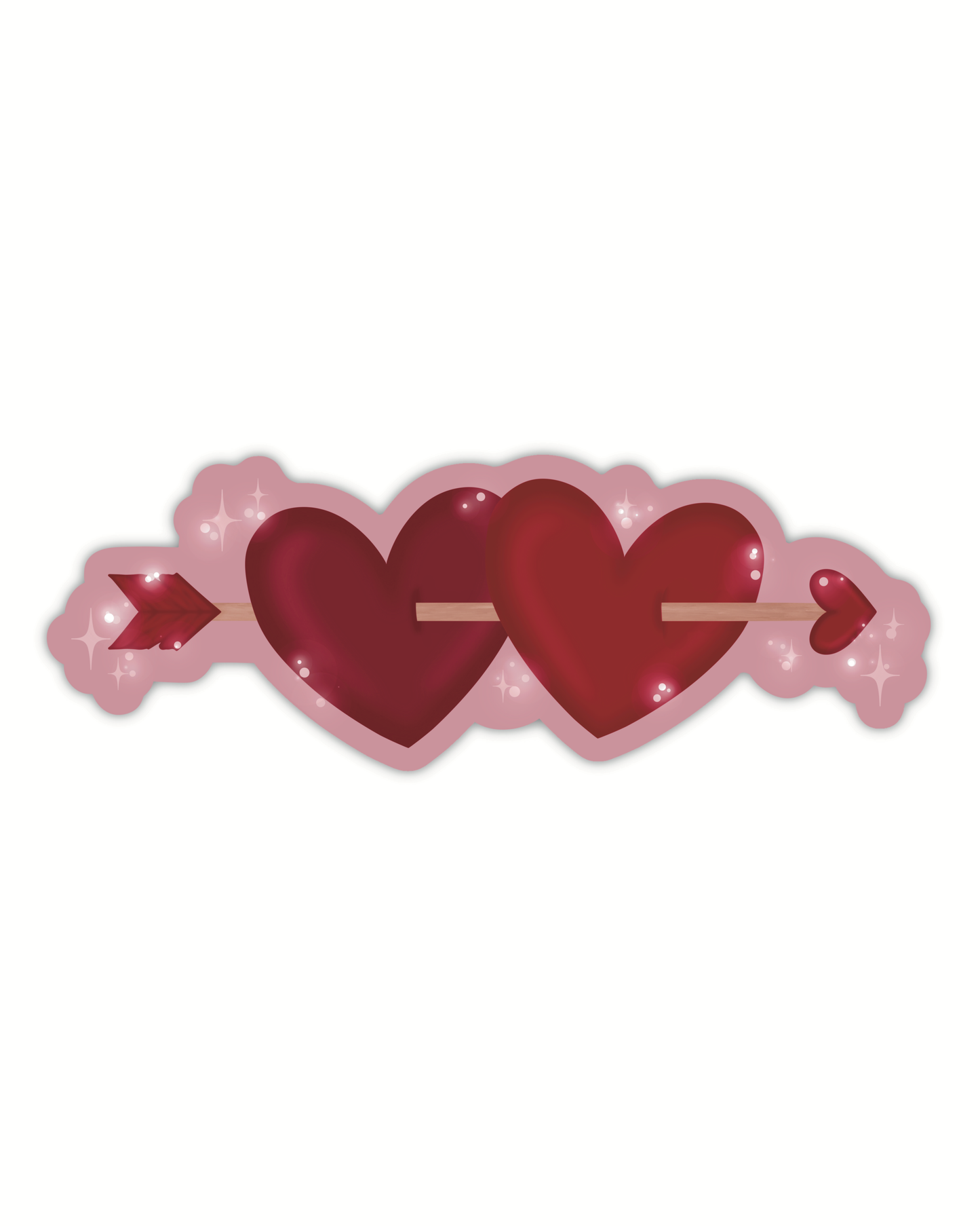 PREORDER | Valentines Heart Lovestruck Die-Cut Bookmark