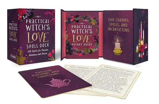 The Practical Witch's Love Spell Deck: 100 Spells for Passion, Romance, and Desire (RP Minis) cover image