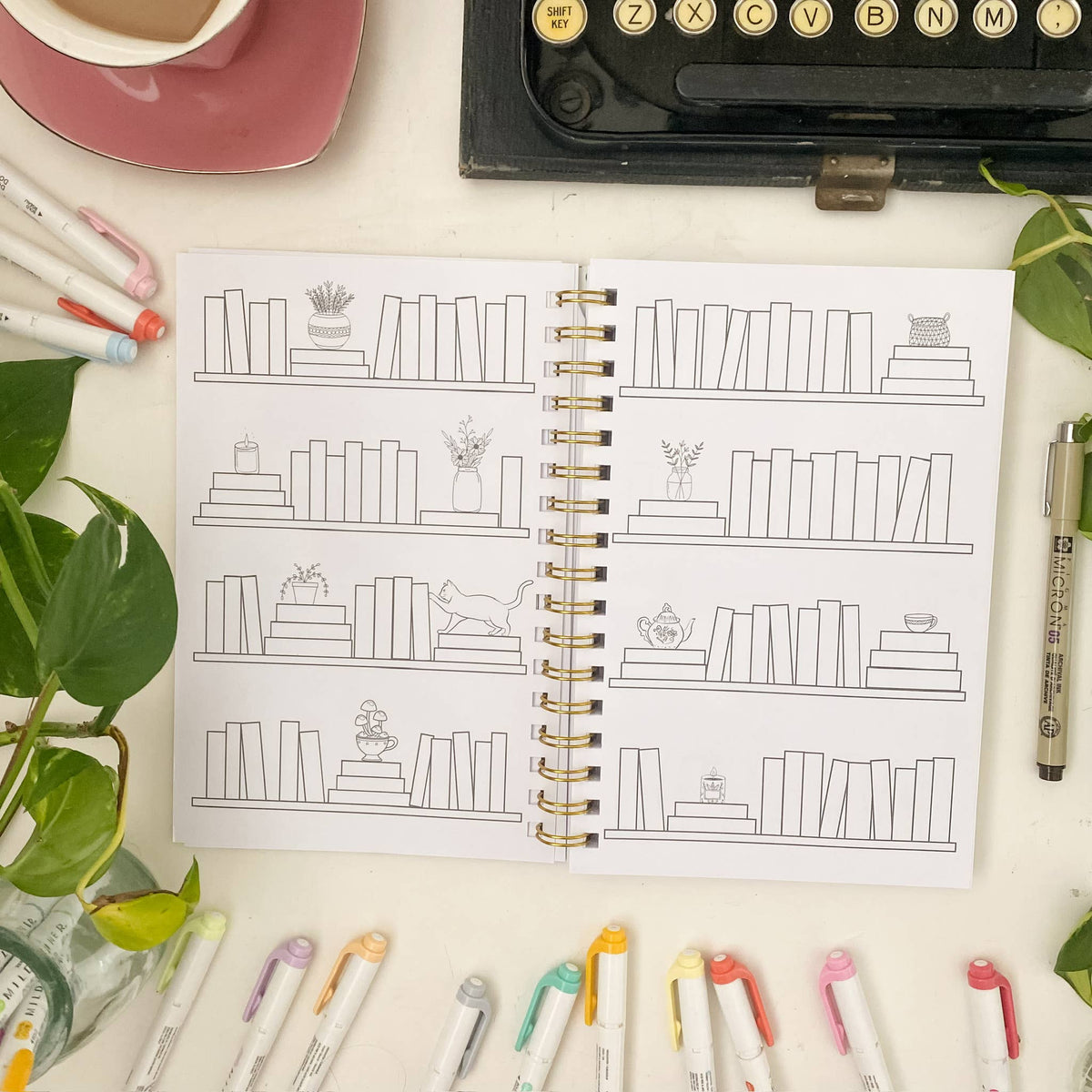 Reading Tracker Journal Light Academia | Aesthetic Book Log