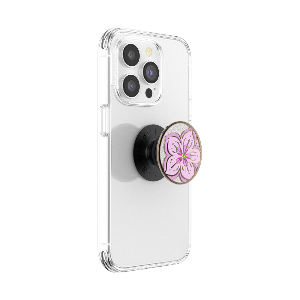 PopSockets Phone Grip - Enamel Glitter Cherry Blossom