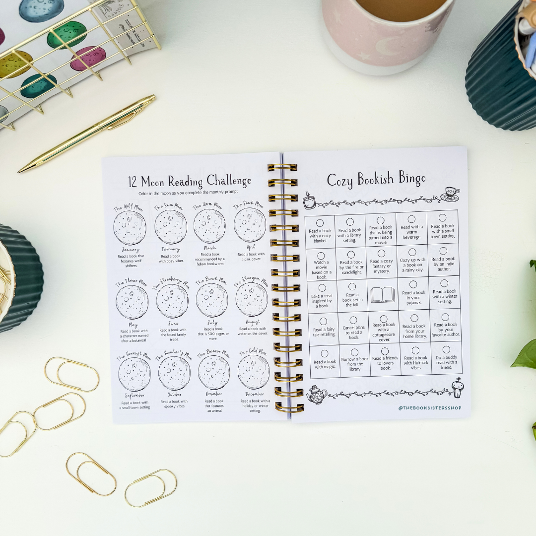 Reading Tracker Journal Spooky Bookshop | Undated Book Log