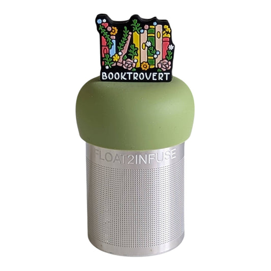 Booktrovert | Floating Tea Steeper | Green Base | BookTok