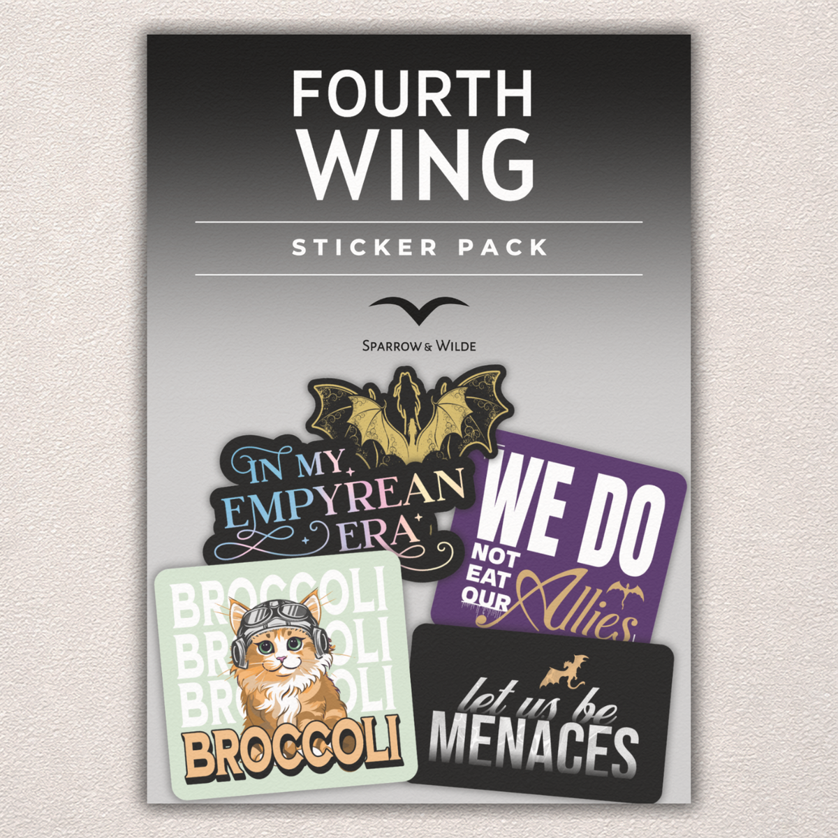Fourth Wing Sticker 5-Pack
