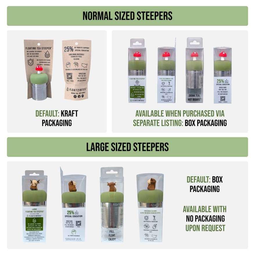 Spicy Book Club | Floating Tea Steeper | Green Base | White