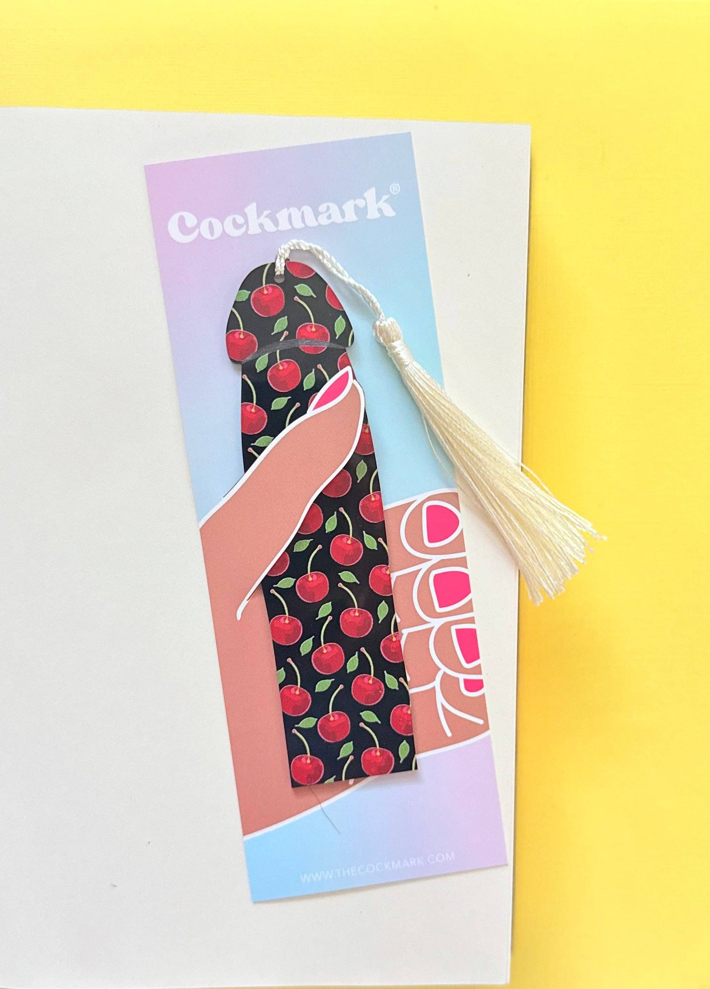 Cherry Cockmark Bookmark