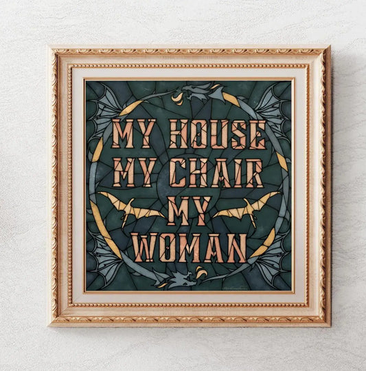 Bookish Print - Giclee Art Print - Fourth Wing My House