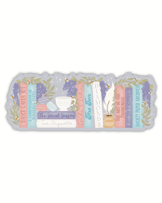 The Ton Regency Bookshelf Die-Cut Bookmark