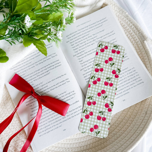 Bookmark - Cherries & Gingham