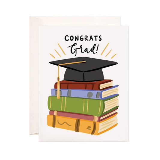 Greeting Card - Grad Books