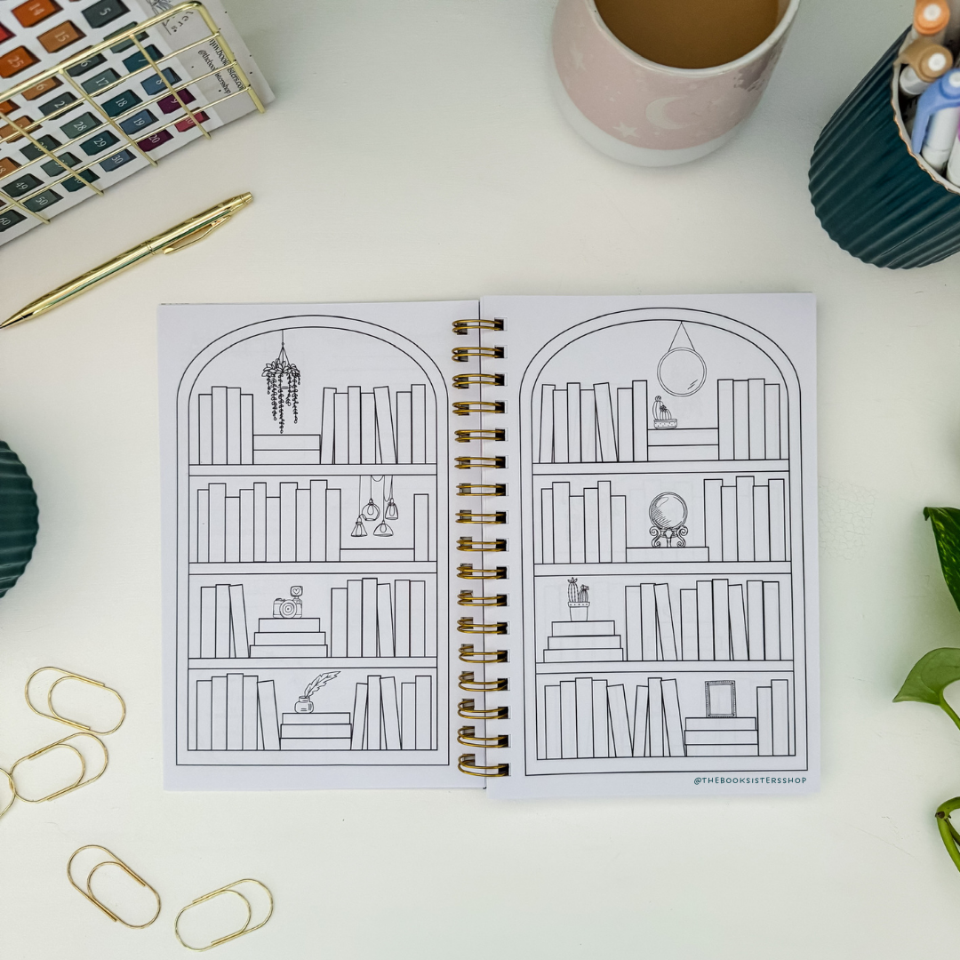 Reading Tracker Journal Spooky Bookshop | Undated Book Log